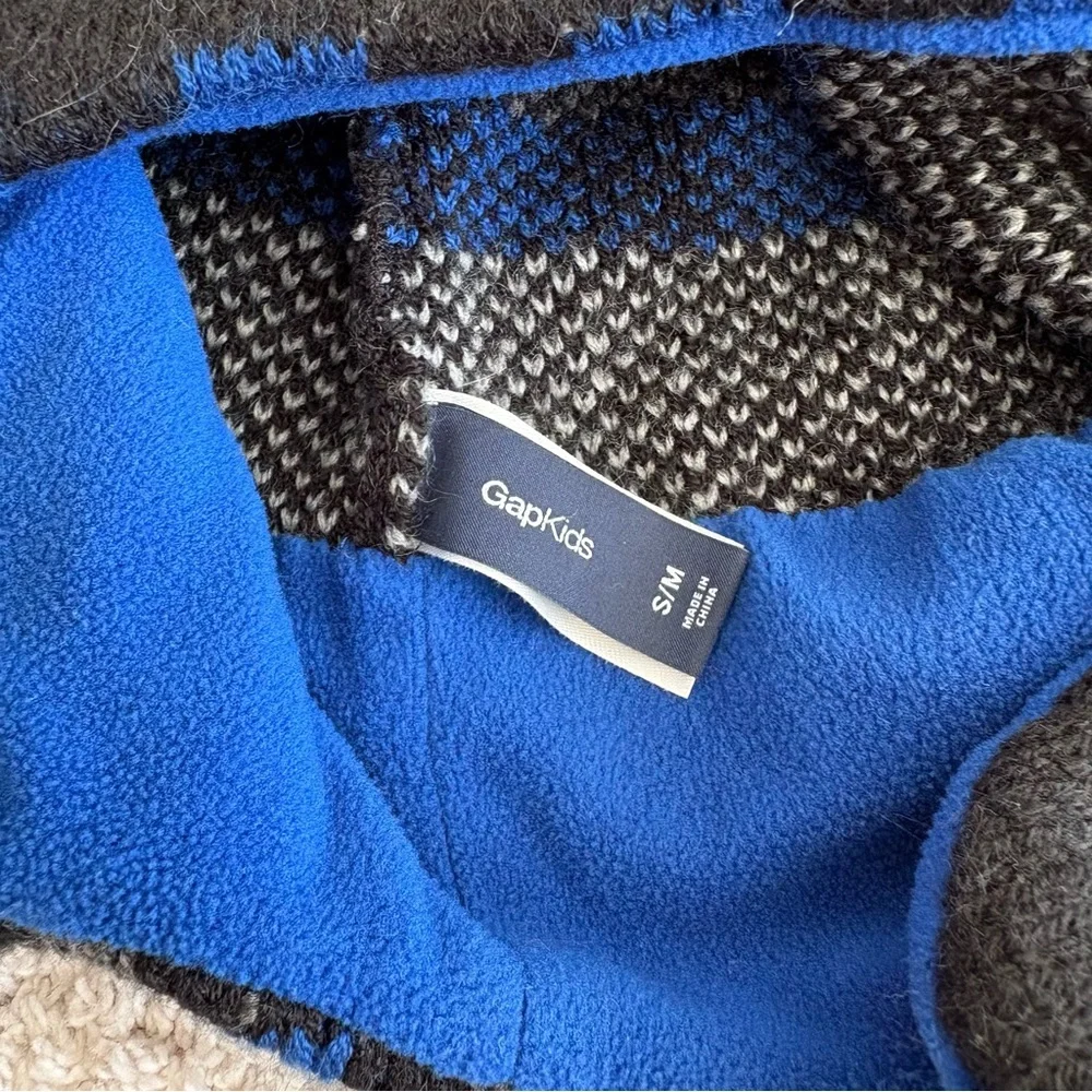GAP Kids Skull Wing Hat and Scarf Set - Black and Blue